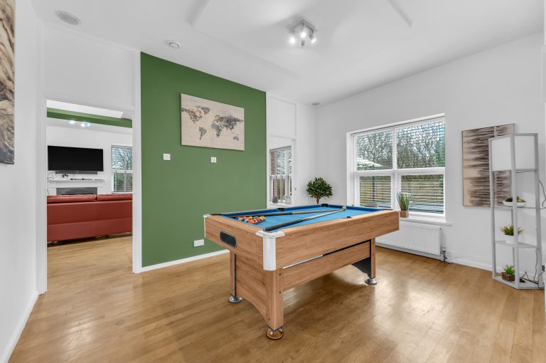 entertainment area with pool table