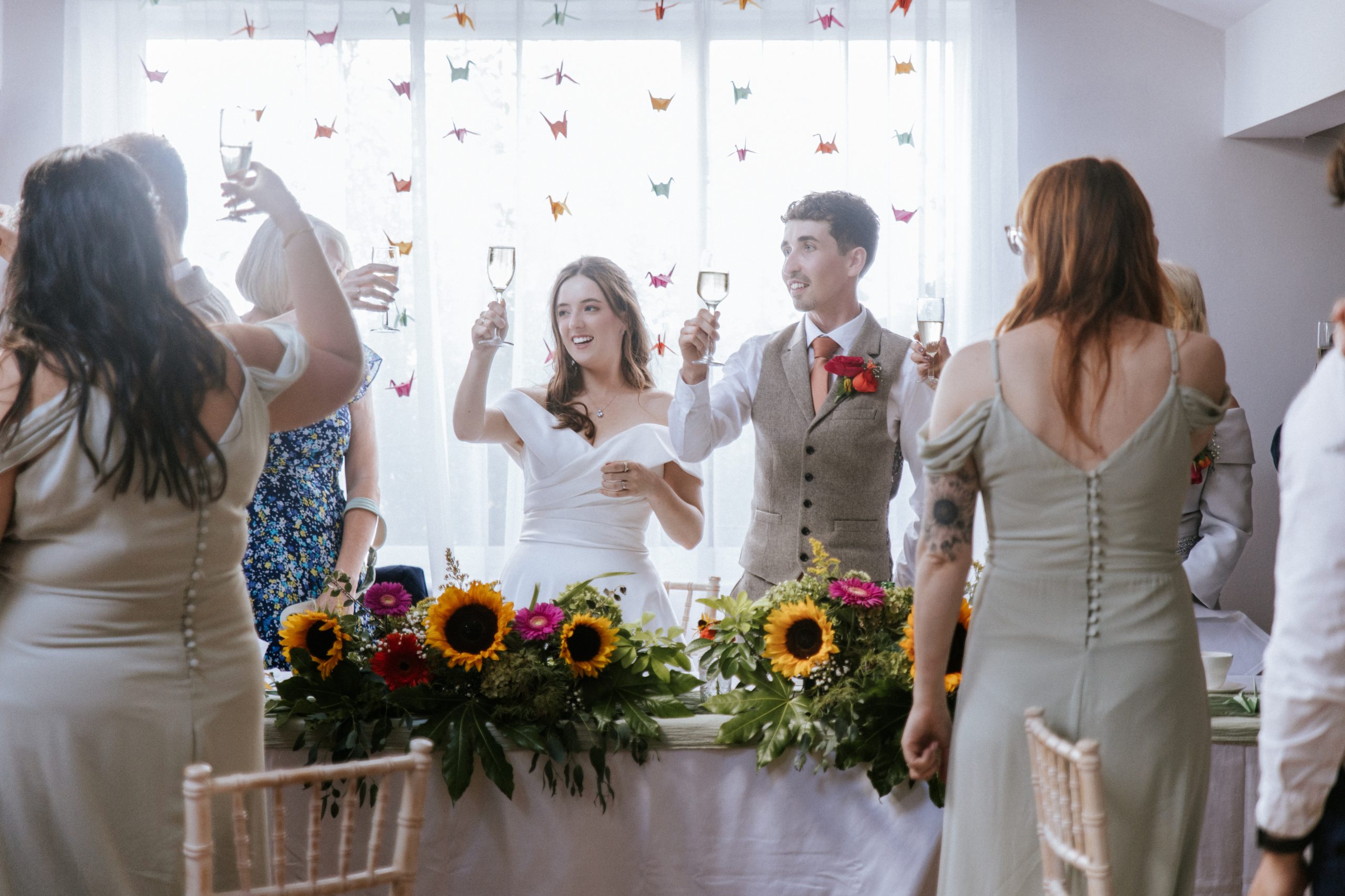 Wedding breakfast hosted at Harrogate House Retreat