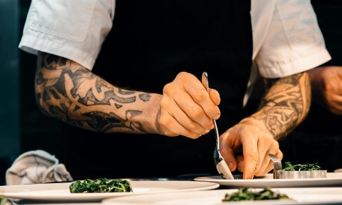 a private chef preparing food